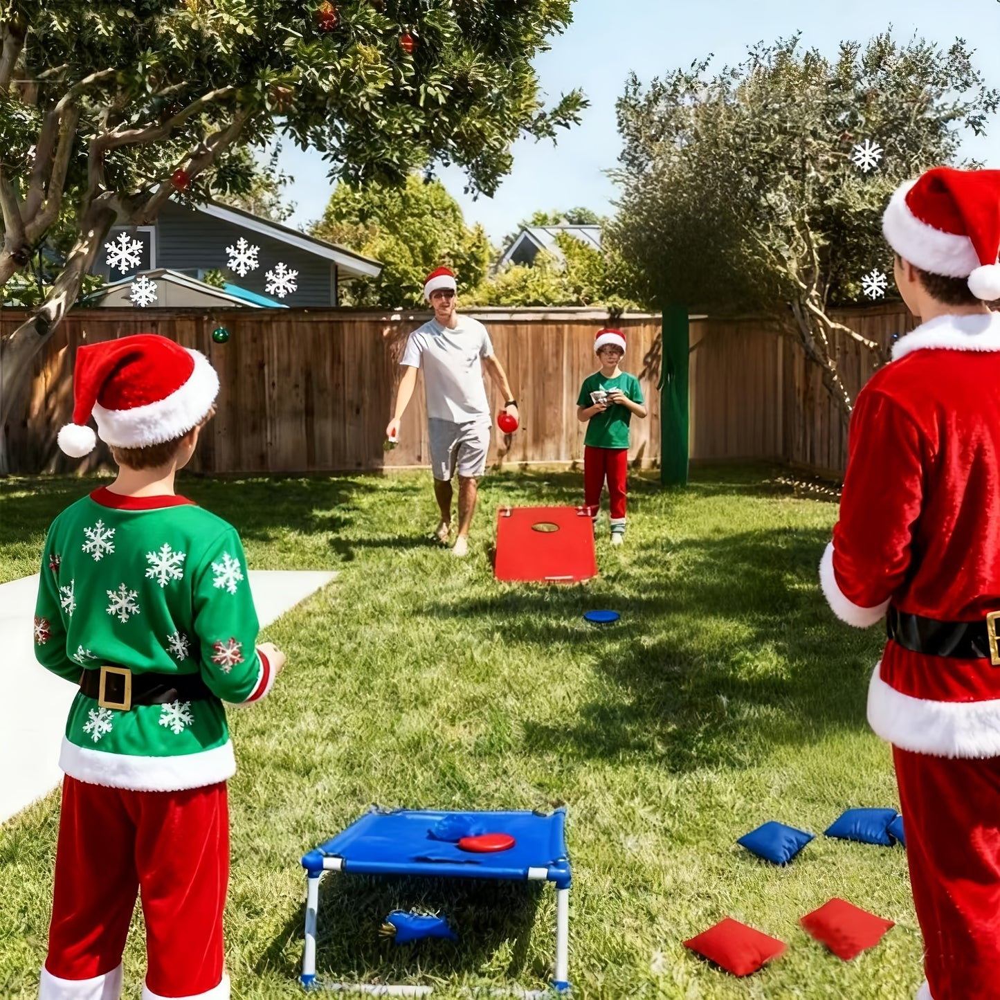 Cornhole Game Set with 2 Boards 6 Bean Bags & Carry Bag, Indoor Outdoor Yard Beach Game for Kids Adults Party Camping Gift
