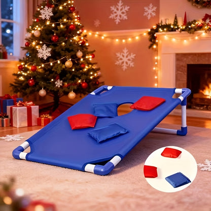 Cornhole Game Set with 2 Boards 6 Bean Bags & Carry Bag, Indoor Outdoor Yard Beach Game for Kids Adults Party Camping Gift