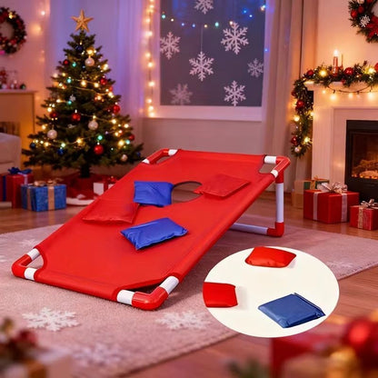 Cornhole Game Set with 2 Boards 6 Bean Bags & Carry Bag, Indoor Outdoor Yard Beach Game for Kids Adults Party Camping Gift