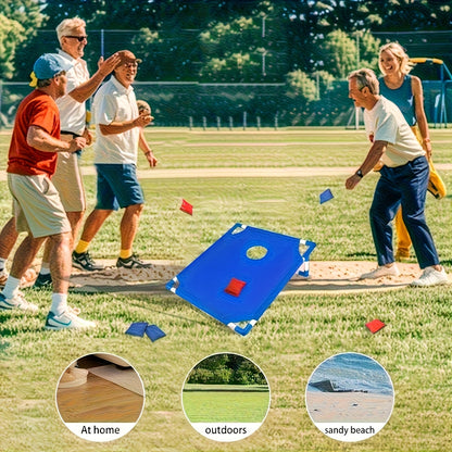 Cornhole Game Set with 2 Boards 6 Bean Bags & Carry Bag, Indoor Outdoor Yard Beach Game for Kids Adults Party Camping Gift