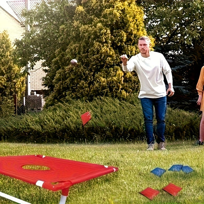 Cornhole Game Set with 2 Boards 6 Bean Bags & Carry Bag, Indoor Outdoor Yard Beach Game for Kids Adults Party Camping Gift