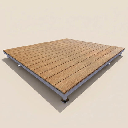 🔥 Hot Sale | Modular WPC Outdoor Deck Platform with Adjustable Pedestals – Instant Glamping & Patio Flooring