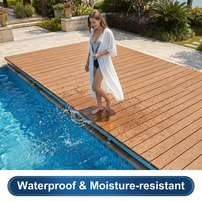 🔥 Hot Sale | Modular WPC Outdoor Deck Platform with Adjustable Pedestals – Instant Glamping & Patio Flooring