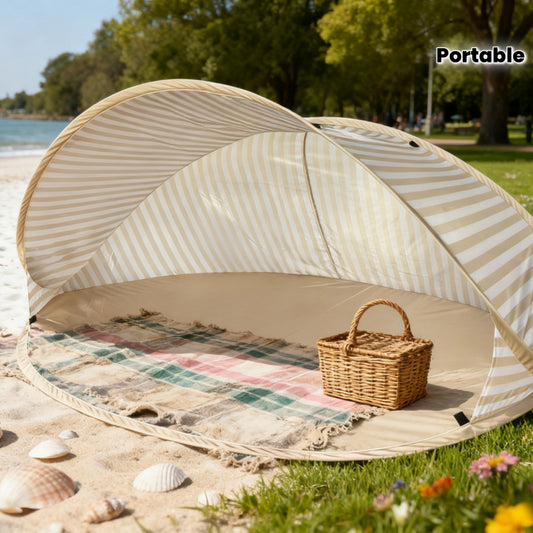 2‑Person Instant Pop‑Up Beach Tent, 2‑Second Quick Setup Portable Sun Shelter for Beach Camping Picnic Park