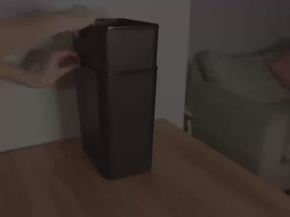 Black 2‑Pack Motion Sensor Smart Trash Can, 2.94 Gallon Touchless Lid Waste Bin for Bathroom Home