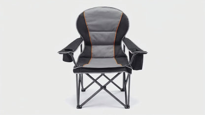 1/2 Pack Extra Large Heavy Duty Folding Camping Chair, 500 Lbs Capacity with Side Pocket Cooler Bag Cup Holder